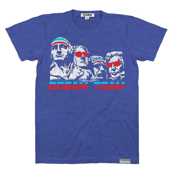 Tipsy Elves Dream Team T-Shirt Men's XL Blue Crew Neck Pullover Short Sleeve - Picture 3 of 5